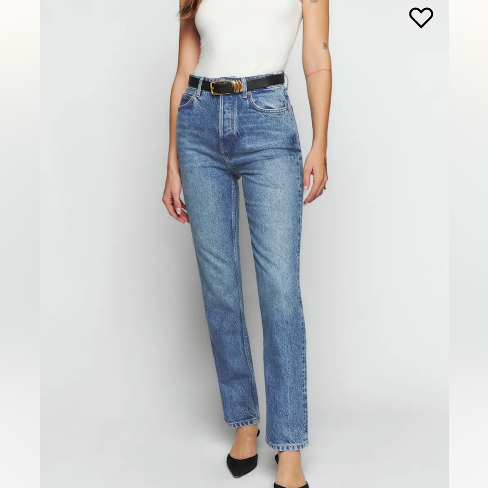 Reformation Cynthia Straight Leg Jeans in Colorado